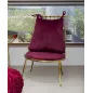 Fotel GLAM BACKY 55 60 83 cm (wysokość siedziska 35 cm)